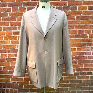 Zegna Silk Cashmere Overcoat Blazer Jacket